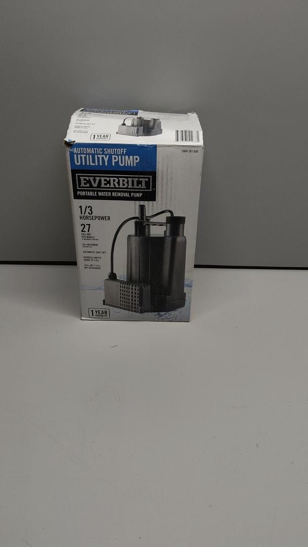 Everbilt EBAU33 Automatic Shutoff Utility Pump,Portable water removal pump 1/3 H gallery