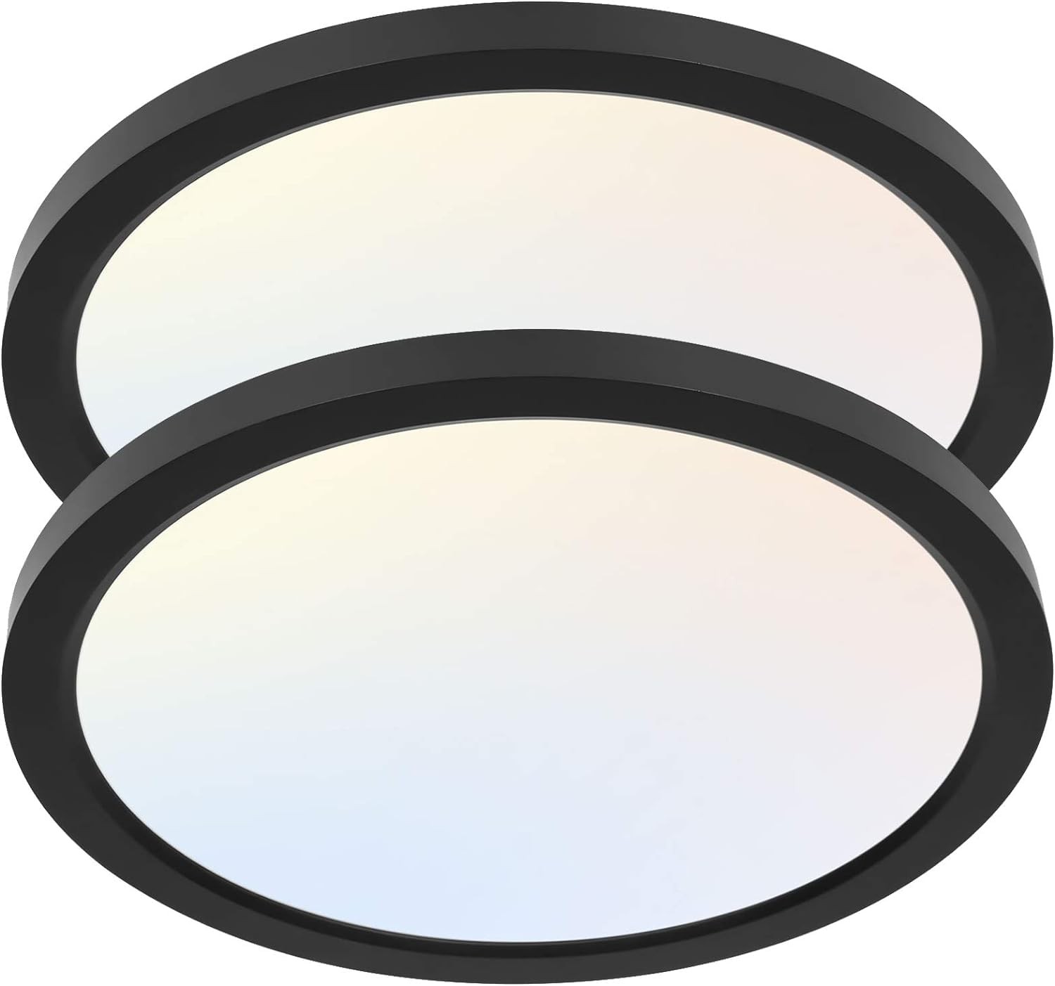 2 Pack 12 Inch Selectable CCT Round Flat Panel Light, 24W, 3000K/4000K/5000K,... gallery
