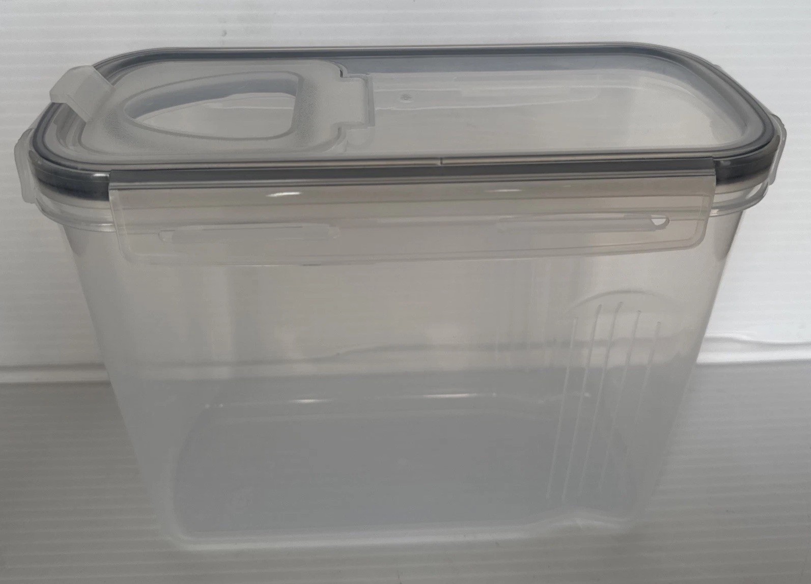 NEW 3 L Dry Storage Containers With Snap Closure & Flip Top Lid Heavy Duty Set 4 gallery