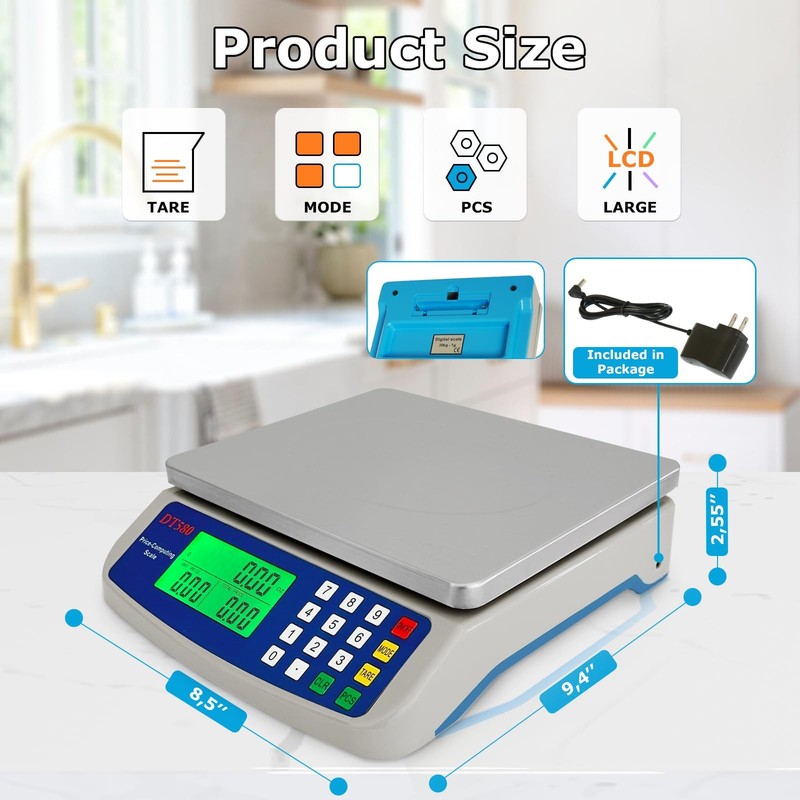 40kg/88lb Large Digital Kitchen Scale Price Computing Counting Deli Scale gallery