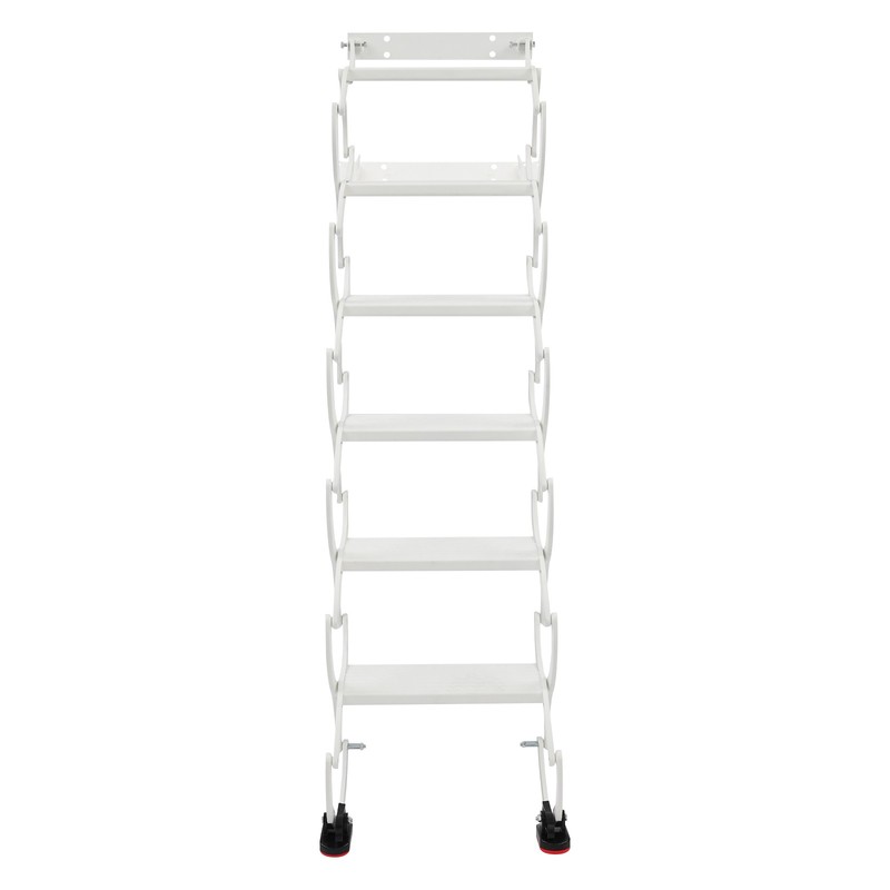Attic Loft Pull Down Ladder 6 Step Wall Mounted Folding Loft Ladder Stairs White gallery