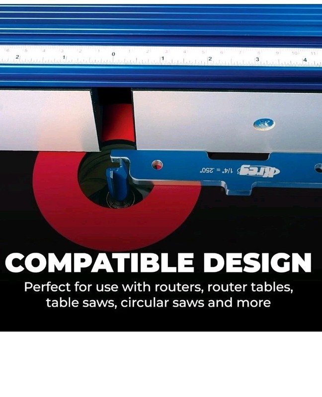 KREG PRS3400 Precision Router Table Set Up Bars, Set of 7 gallery