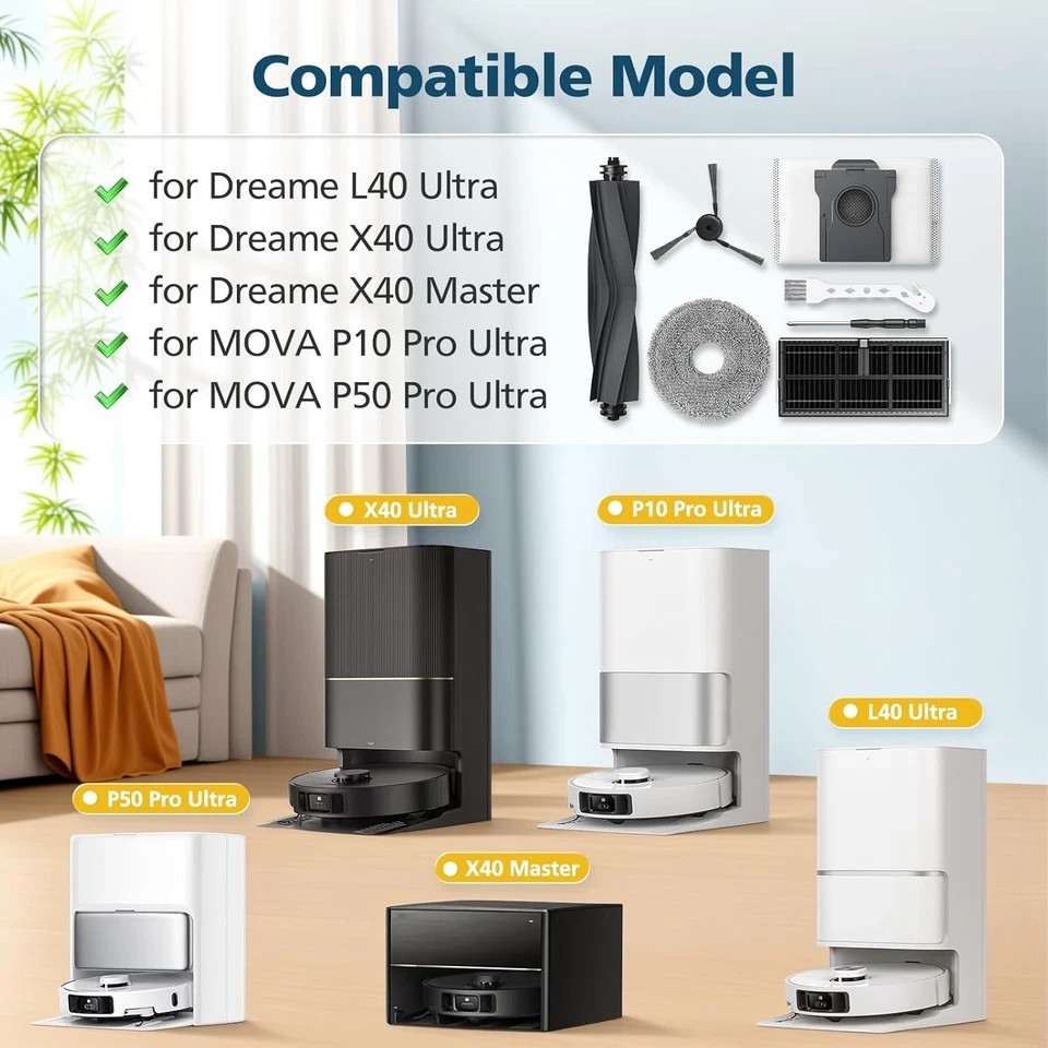 Accessories for Dreame L40 Ultra / X40 Ultra / X40 Master, and for MOVA P10 / P5 gallery