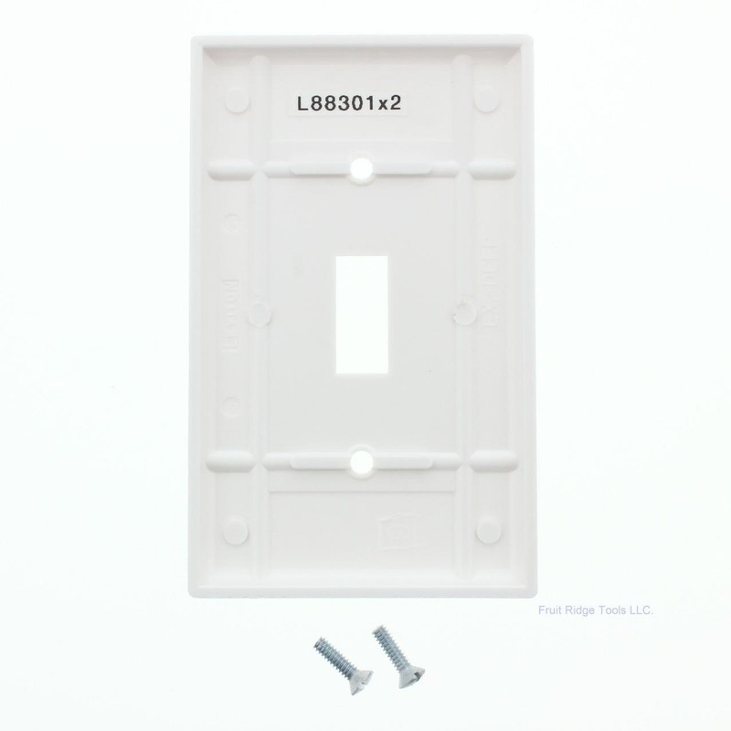 2 Leviton White Extra Deep Toggle Switch Cover Wall Plate Switchplates 88301 gallery