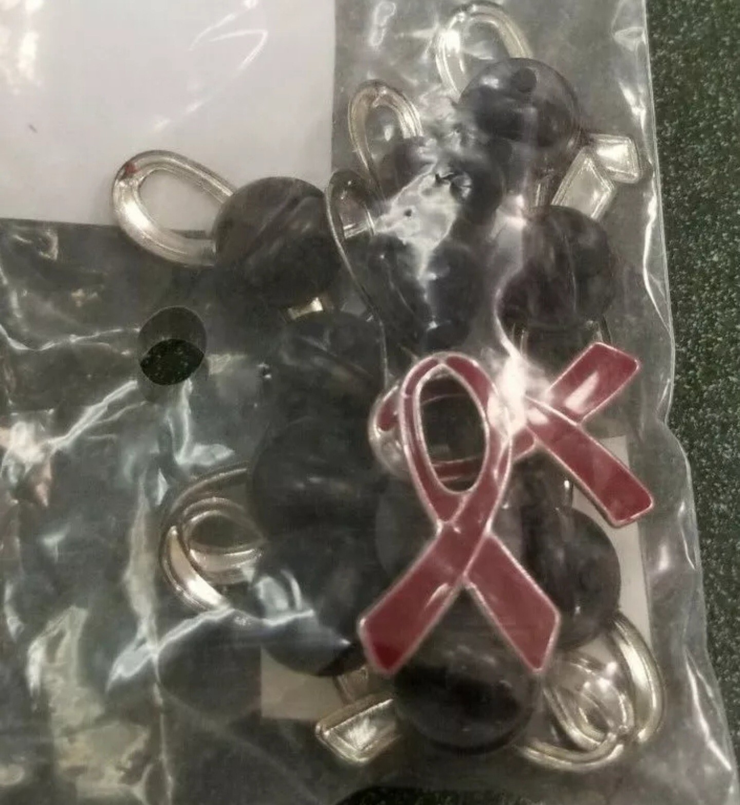 12 Red Awareness Ribbon Pins - Bulk Pack - 1 inch ~ DARE Drug Free, Heart Health gallery