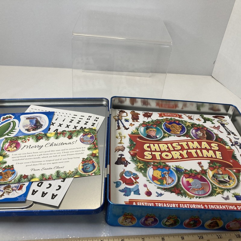 DISNEY Advent 7 Days Until Christmas Countdown BOOK Locking Tin Sticker NEW Gift gallery