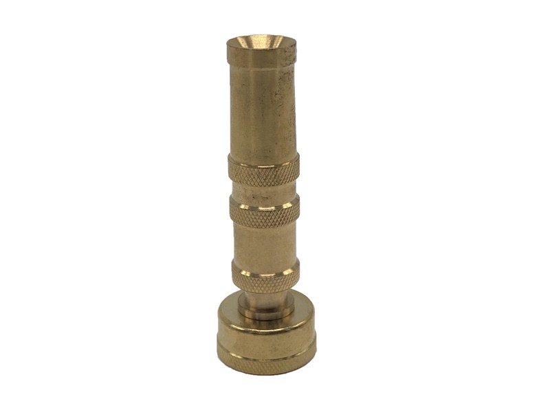 Solid Brass Garden Spray Nozzle 4" Adjustable Twist Water Hose USA Stock 2 PACK gallery