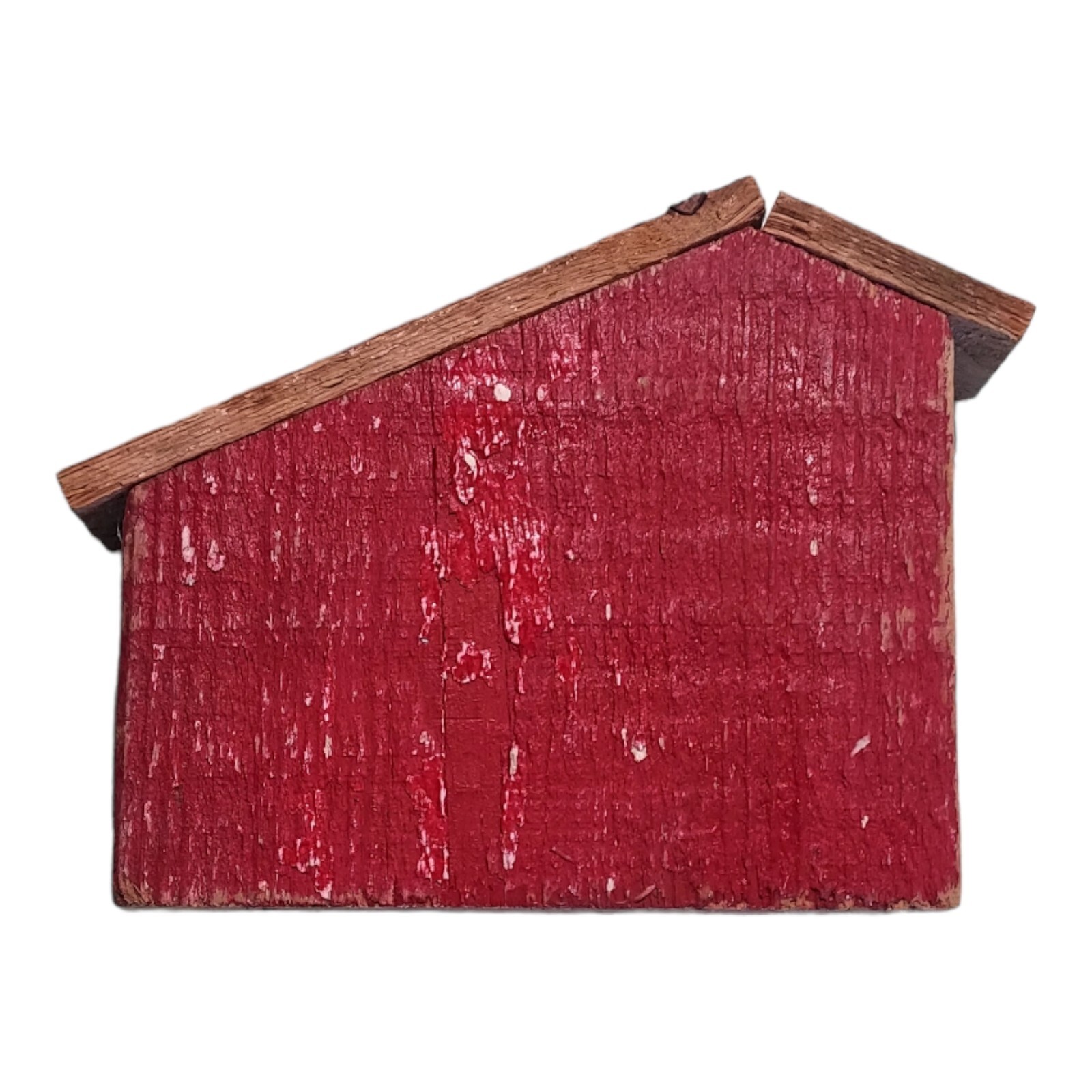 Barnwood Architectural Salvage Handcrafted Red White Barn 6" Tiered Tray Decor gallery