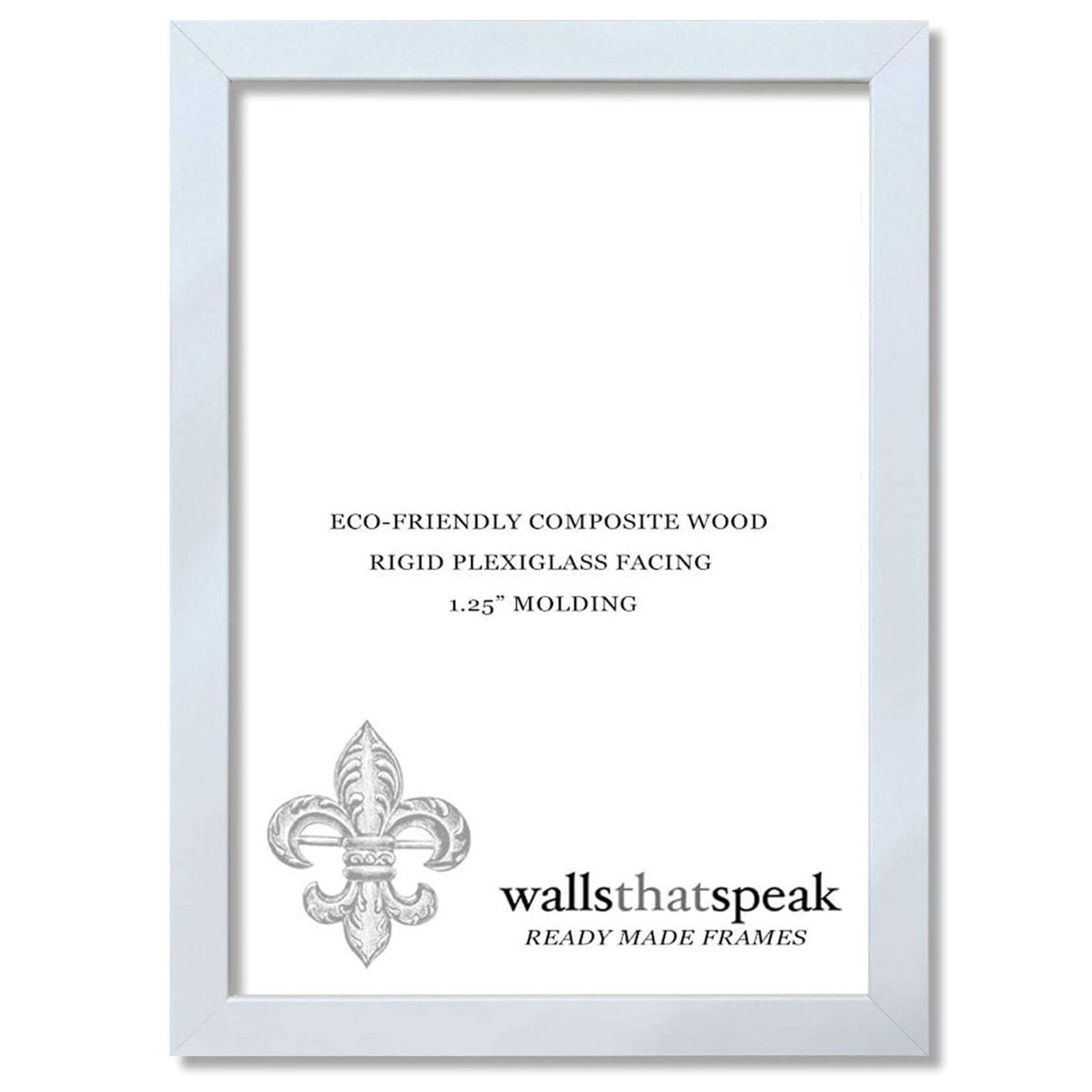 Walls That Speak White Picture Frame for Puzzles, Posters, Photos, or Artwork gallery