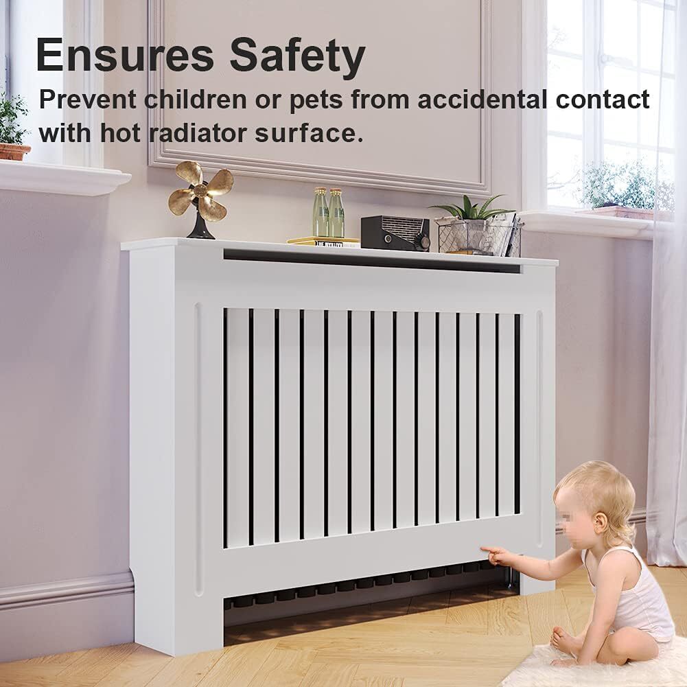 Radiator Cover White Unfinished White Modern Traditional Wood Grill Cabinet gallery