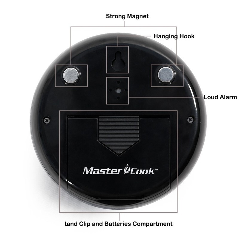 Digital Kitchen Timer with Magnetic Digital Thermometer Humidity, LED Display gallery