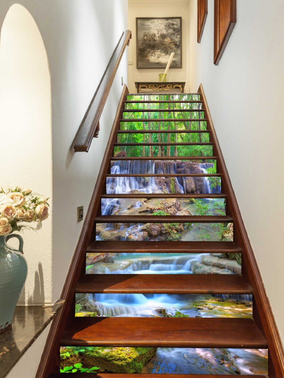3D Natural River AZ1257 Stair Risers Decoration Mural Vinyl Wallpaper Kay gallery