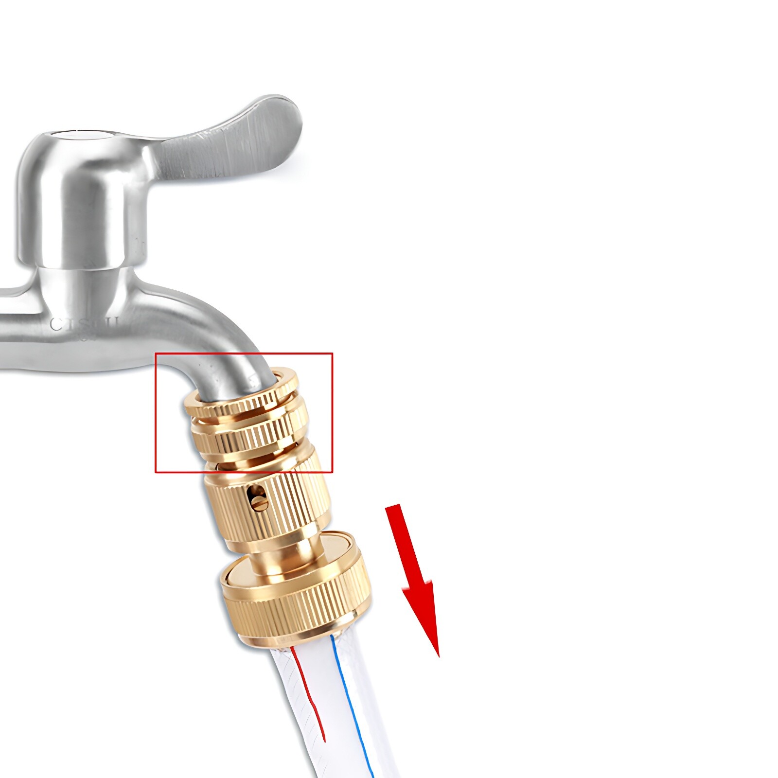 Brass Tap Connector Adaptor Universal Garden Water Fit Hose Pipe Tap Female Male gallery