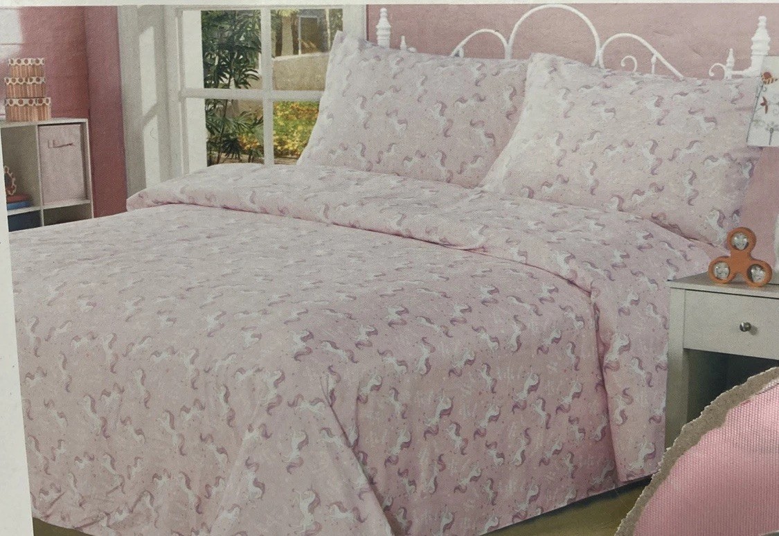 Magic World Unicorn Twin Sheet Set -Pink 3 Piece New Sheets gallery