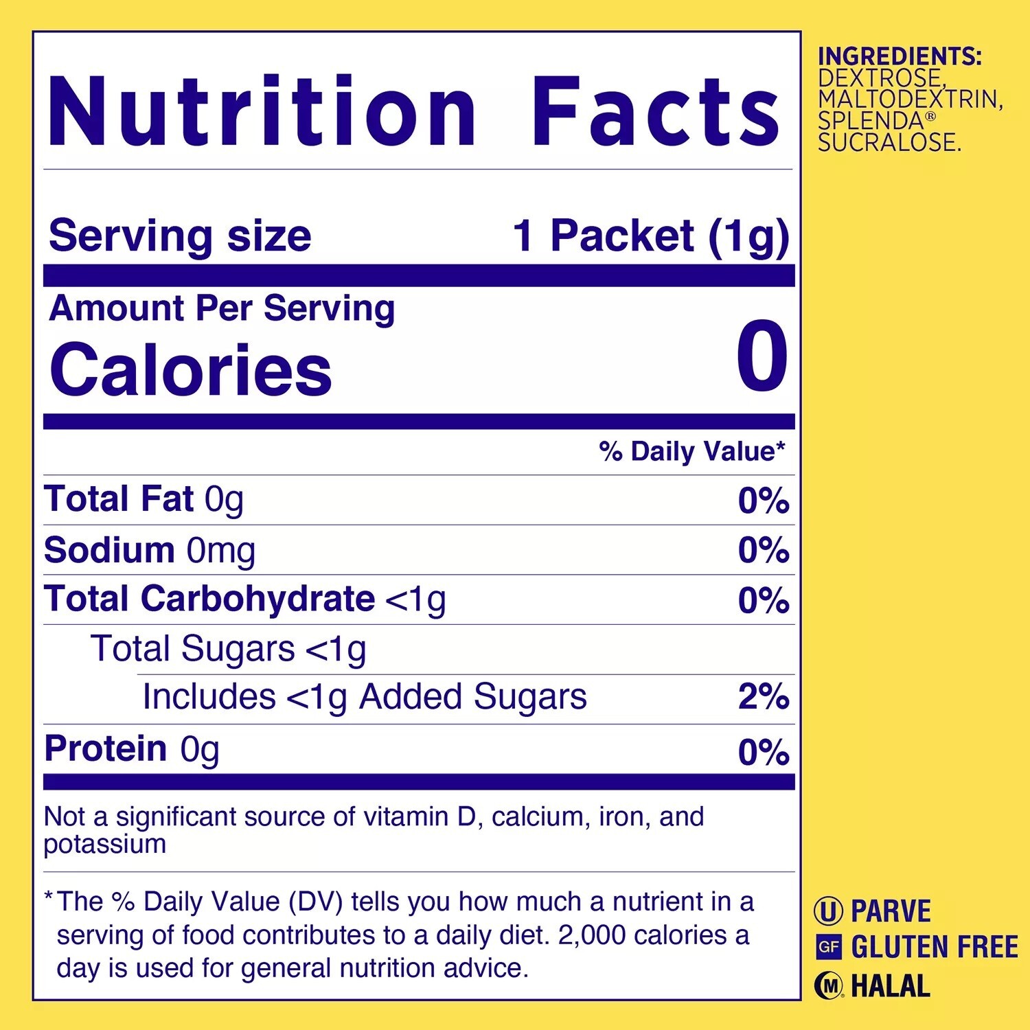 Splenda Zero Calorie Sweetener Packets [1,000 ct.] gallery