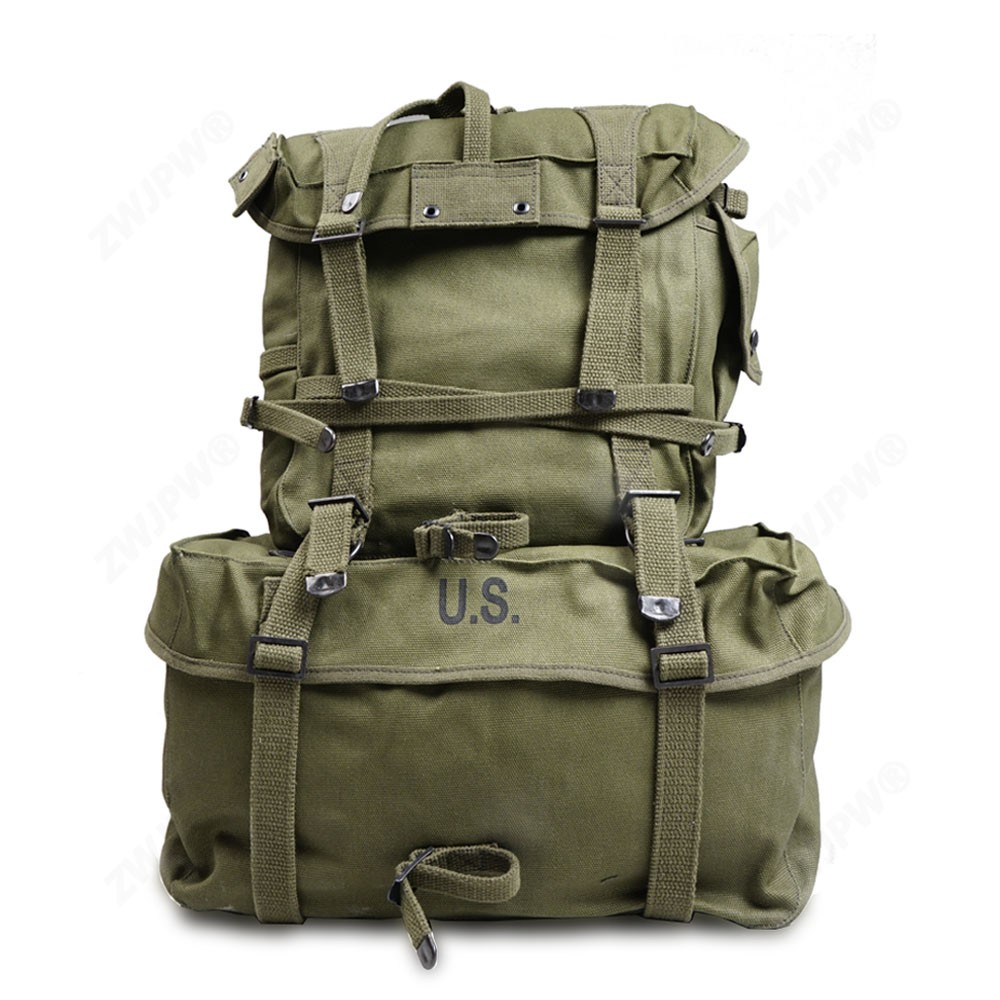 US Army M1945 Pack System Military Tactical Split Backpack Haversack & Knapsack