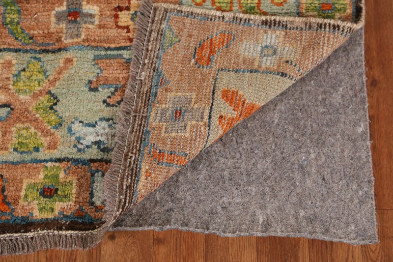 Vegetable Dye Traditional Oushak Turkish Area Rug Hand-Knotted Brown 6x8 ft gallery
