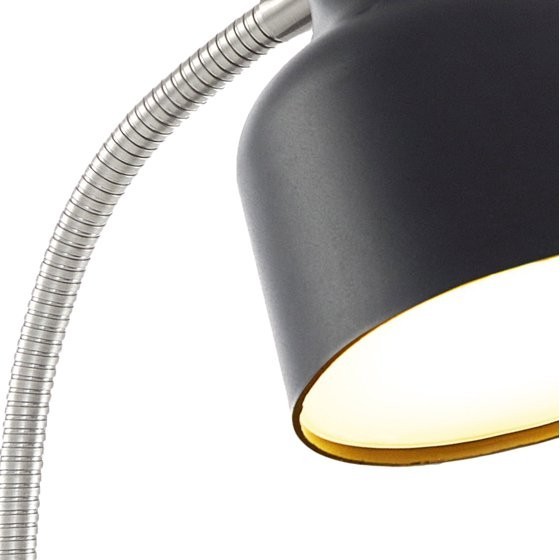 Mainstays LED Desk Lamp with Catch-All Base & AC Outlet, Matte Black gallery