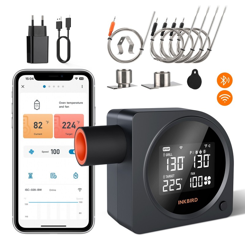 INKBIRD Automatic Smoker Fan Controller WiFi BBQ Meat Thermometer Cooking Tools gallery