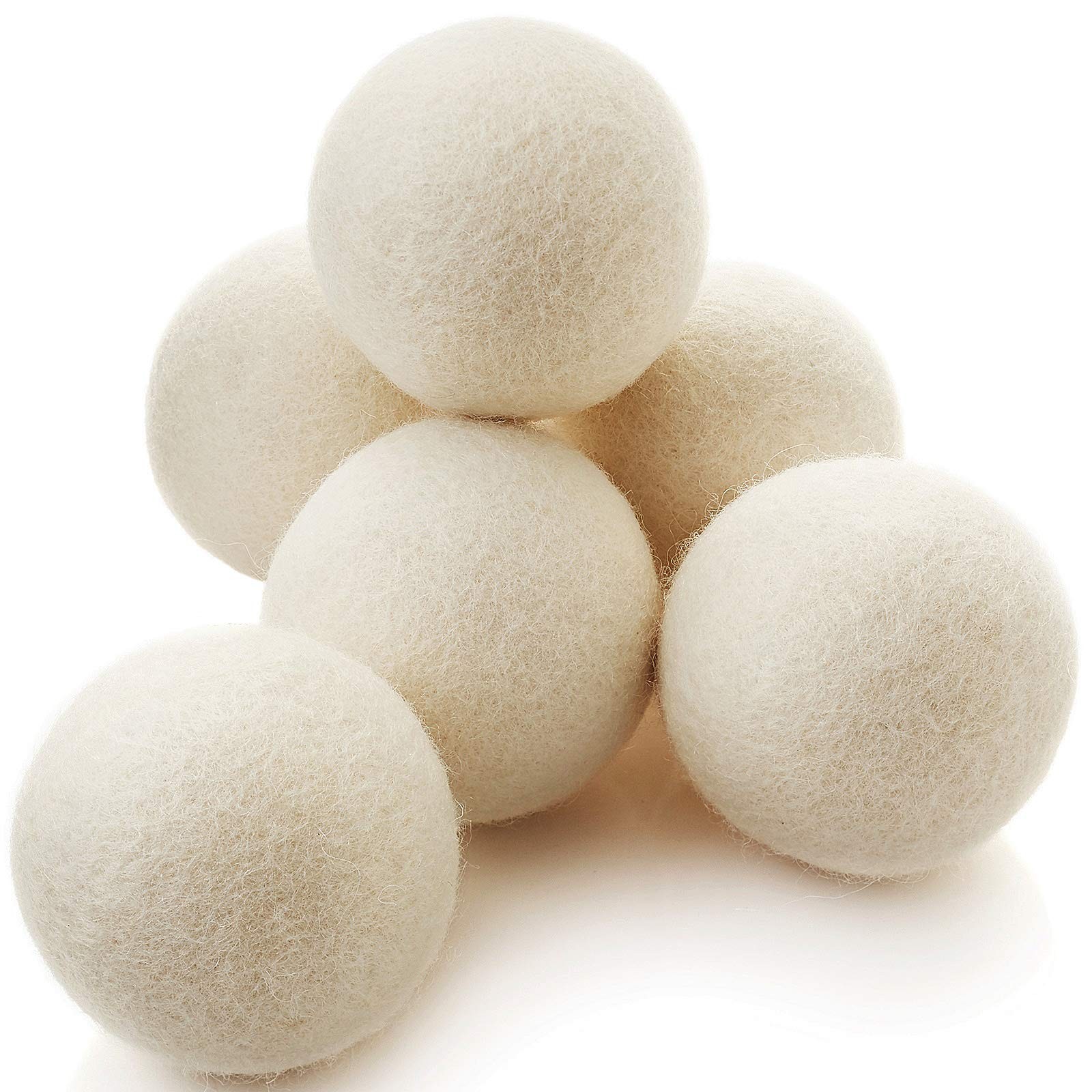 Casafield Wool Dryer Balls Set Of 6 Extra Large Organic Handmade 100 Zealand gallery