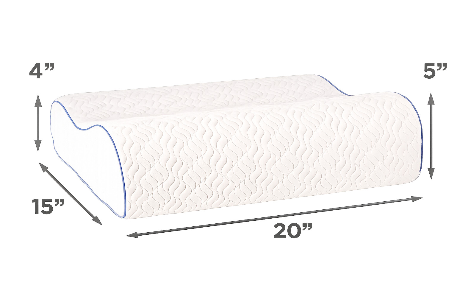 Serenity by Tempur-Pedic Contour Memory Foam Pillow for Neck & Shoulder Support gallery