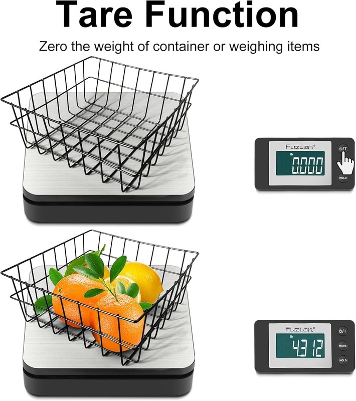 Fuzion Shipping Scale - Wireless Postal 110LB x 110LB/Wireless, Black gallery