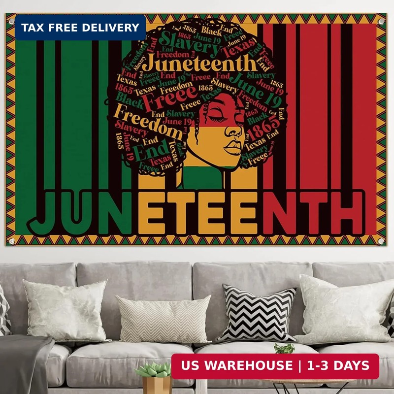 Juneteenth Backdrop for Photograpy Happy Juneteenth Banner Juneteenth Decor 19th gallery