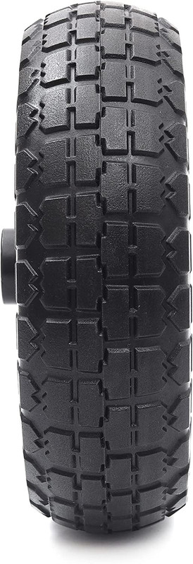 (2-Pack) 10" Replacement Tire for Gorilla Cart - Solid Polyurethane Flat-Free Ti gallery