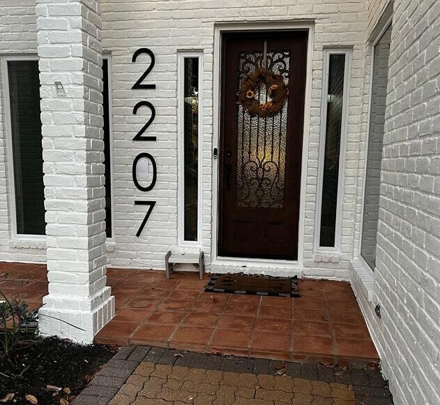 16 inch Modern House Address Numbers Letters, color choices gallery