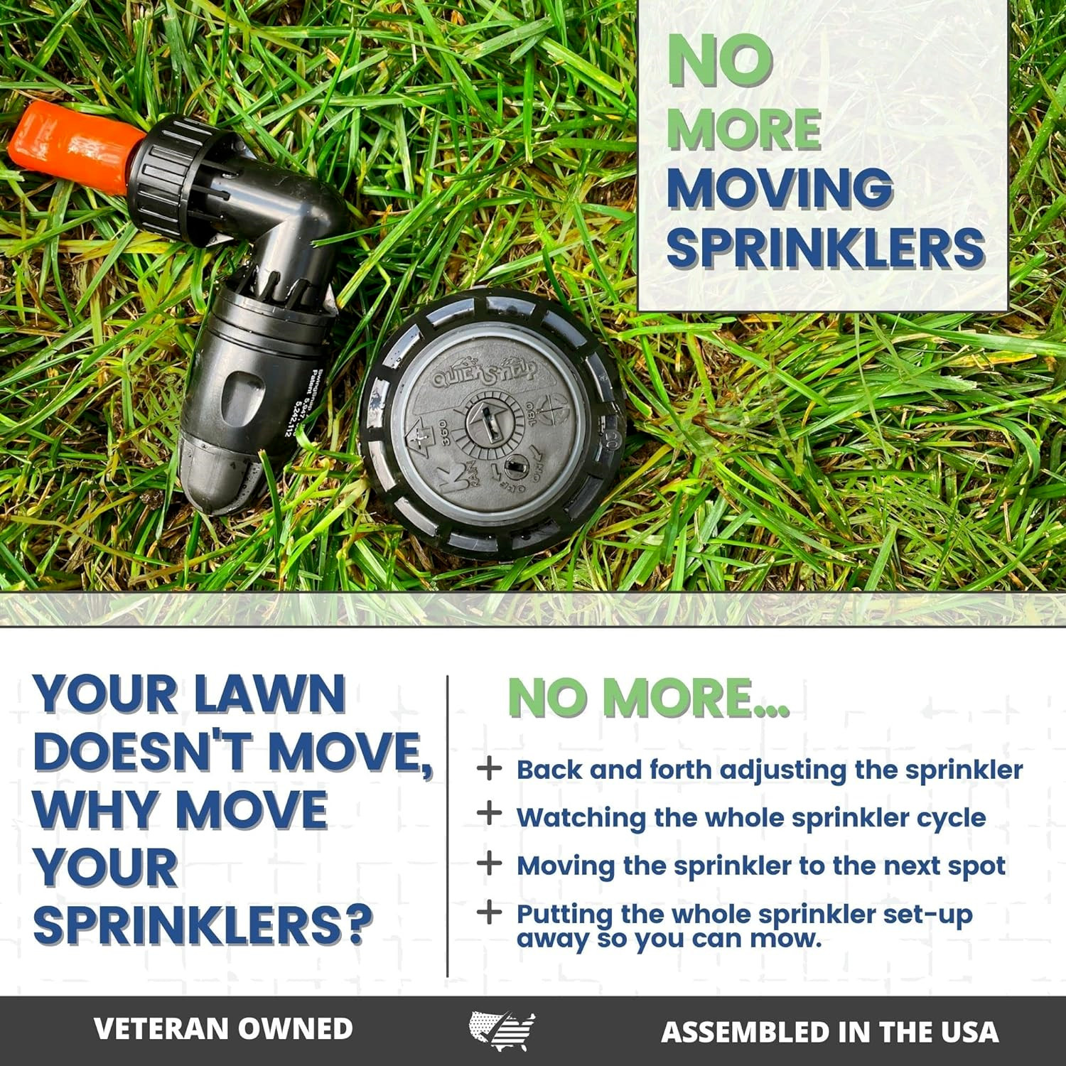 Quick-Snap QSK-745 In-Ground 5-Inch Pop-Up Adjustable Sprinkler 5-Pack With Hose gallery