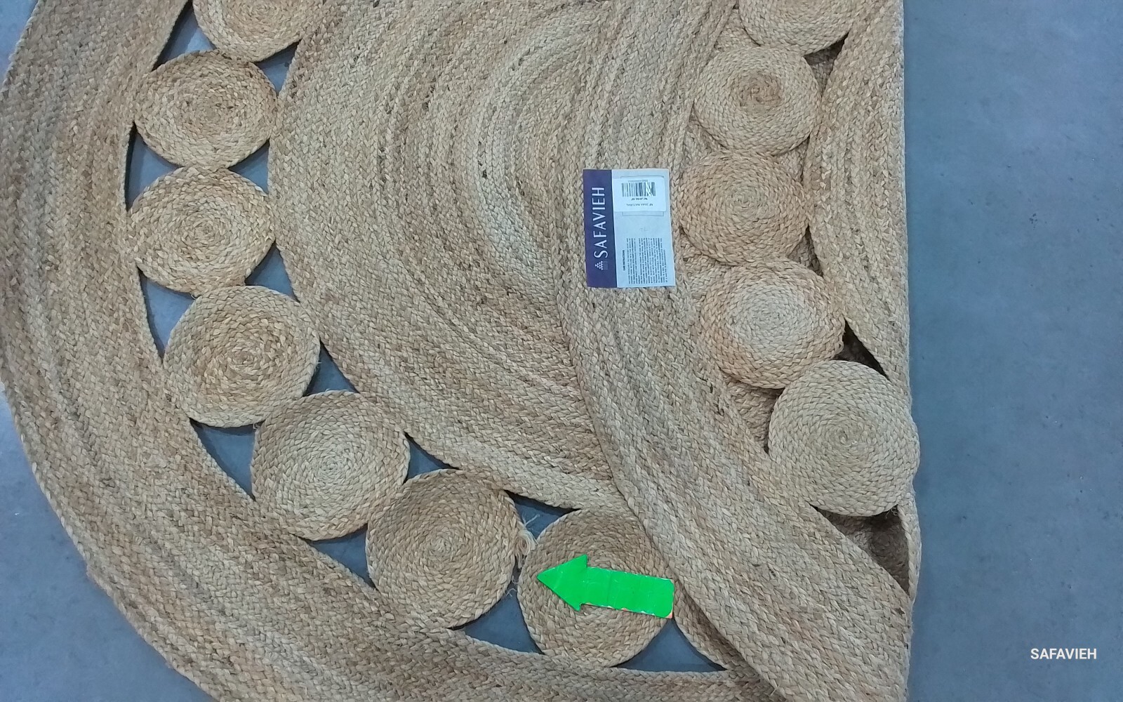 NATURAL 6'-0" x 6'-0" Broken Thread Rug, Reduced Price 1172767968 NF364A-6R gallery