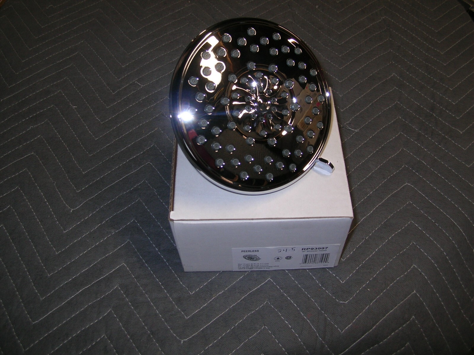 Peerless #RP93997 Apex Multi Function Shower Head 1.5 GPM @ 80 PSI/Chrome *NOS* gallery