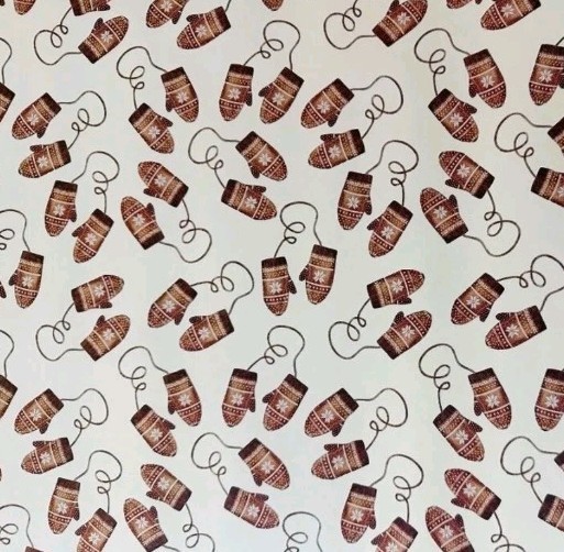 Hallmark Wrapping Paper Christmas Winter Mittens 40 sq ft Roll Holiday Sealed gallery