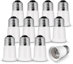 Light Socket Extender,E26 to E26 Medium Screw Bulb Socket Extension Adapter,Rece
