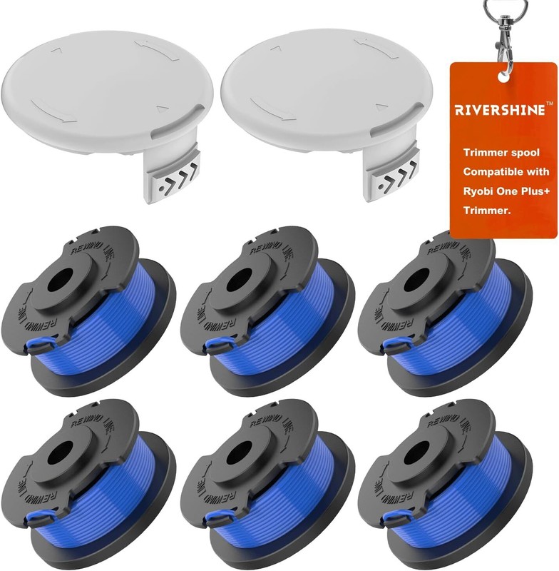 6-Pack For Hart Line Spools With 1* Cap 0.065" Auto Feed String Trimmer 20V 40V gallery