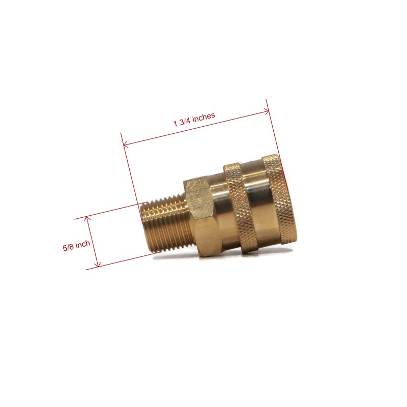 3/8" MPT Brass Quick Connect Coupler for Power Pressure Washer Water Pump Socket gallery