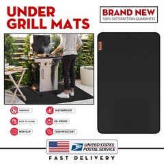 48″x30″ Fireproof Under Grill Mats for Outdoor Easy to Clean Reusable for Deck