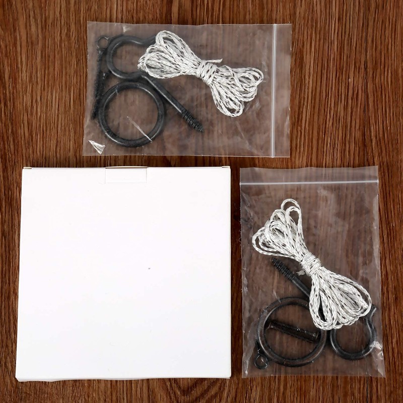 Hook and Ring Toss Game Set with String, Screws, Ring, and Iron Hook gallery