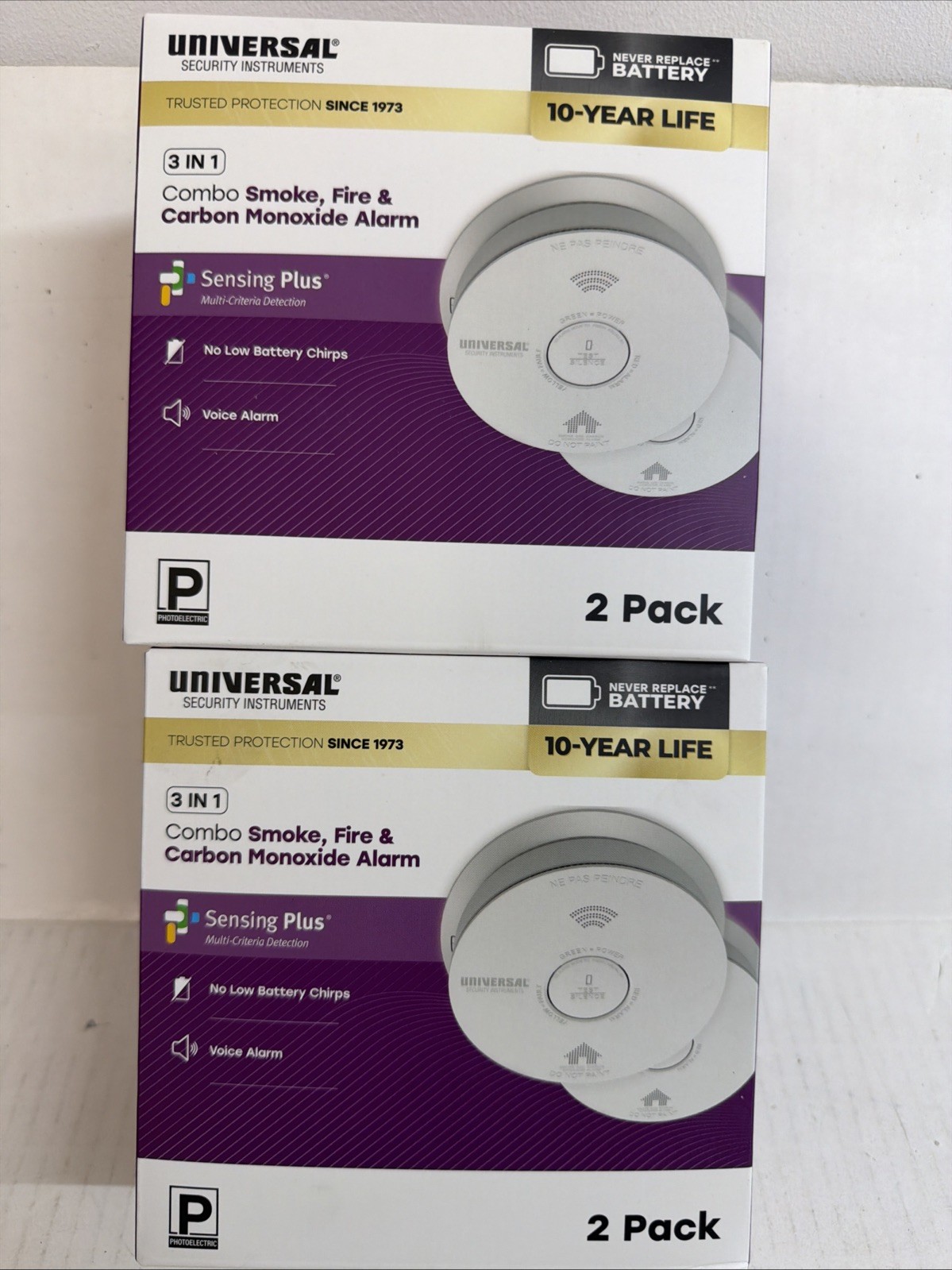 USI 4-Pack 10-Year Battery Combination Smoke and Carbon Monoxide Detector. New gallery