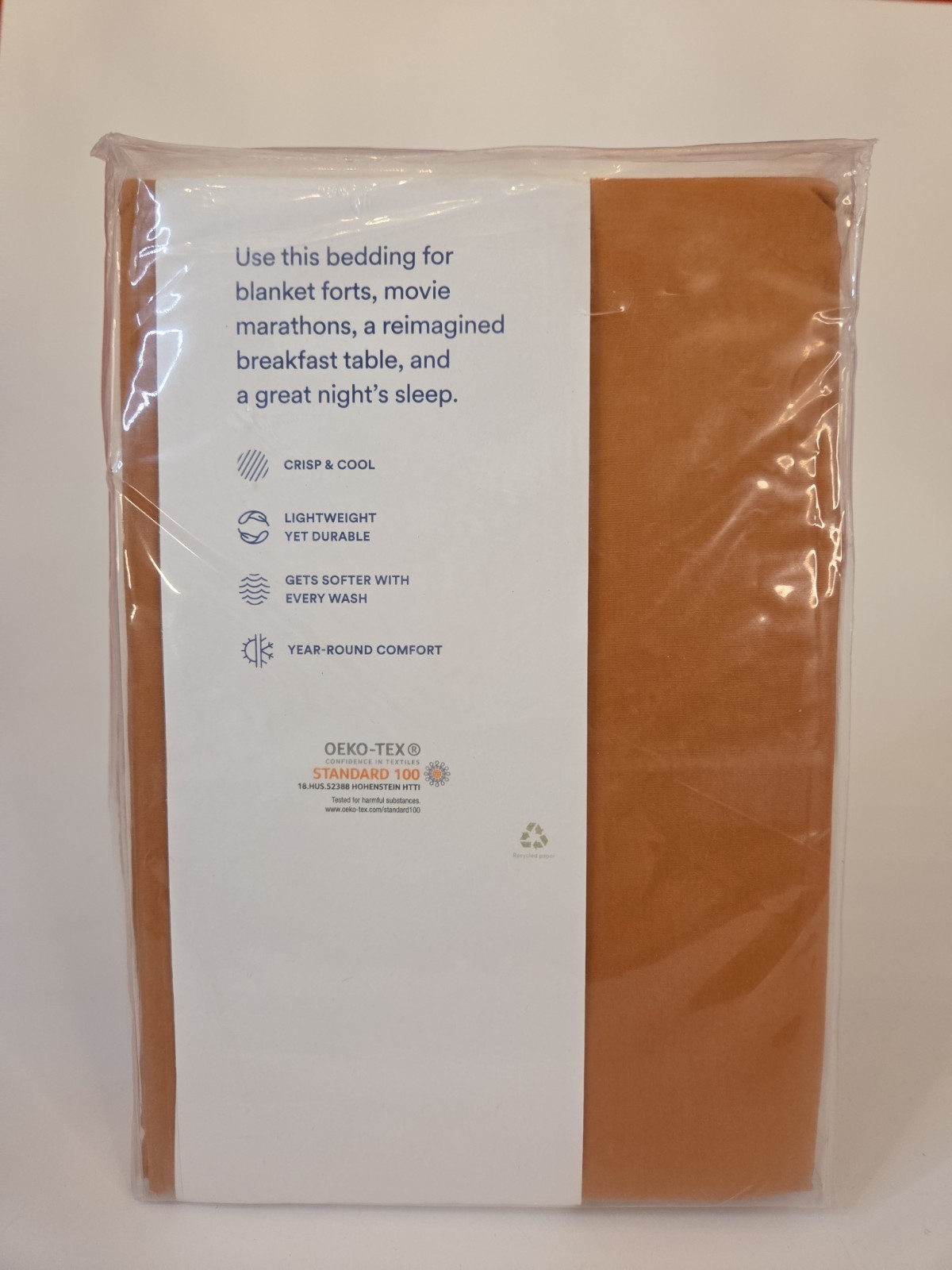The Company Store 100% Cotton Percale Standard Pillowcases Color~Terracotta New! gallery