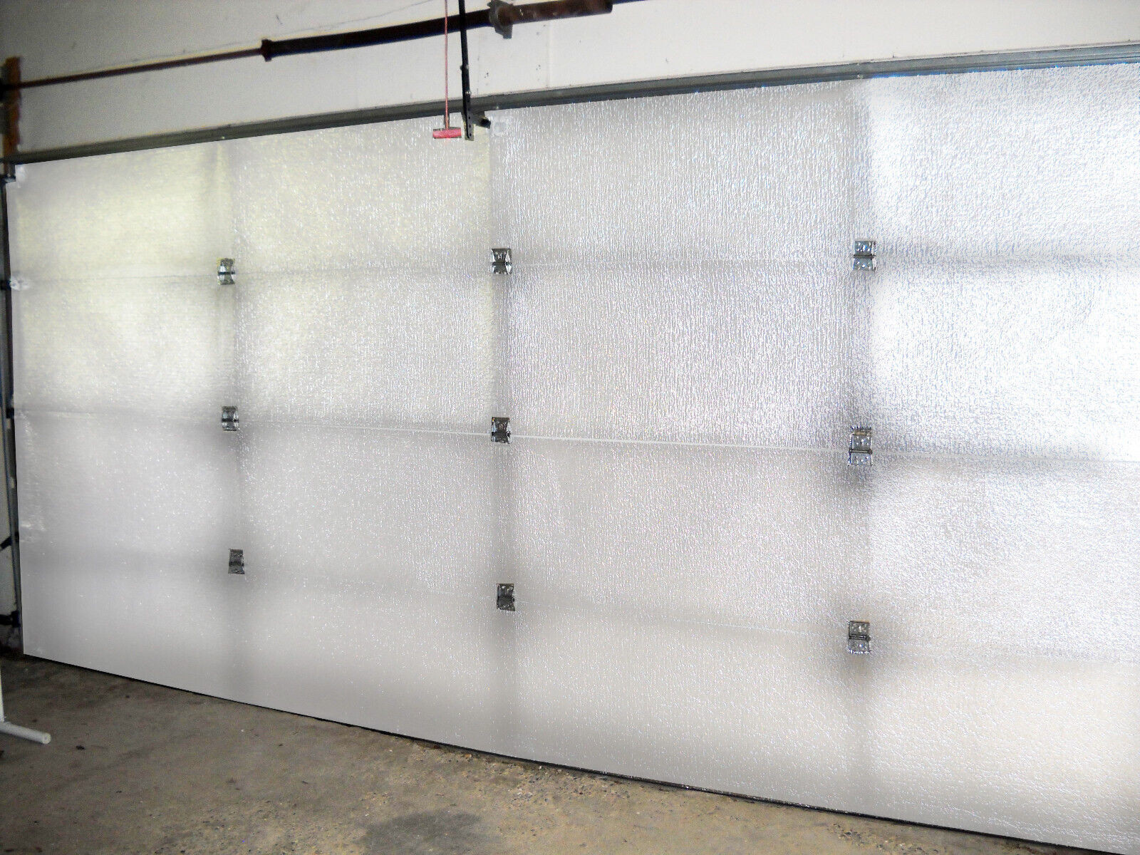 2 CAR GARAGE DOOR WHITE REFLECTIVE INSULATION KIT (2FT X 90FT) GDK KIT 10MM R12 gallery