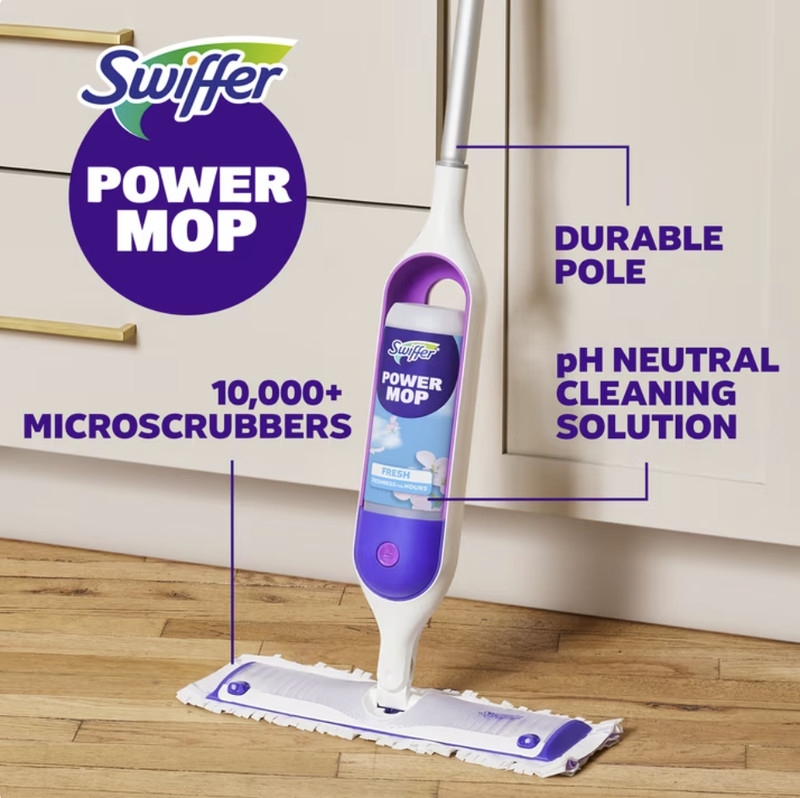 Swiffer PowerMop Multi-Surface Mop Cleaning Set Pads & Solution New gallery