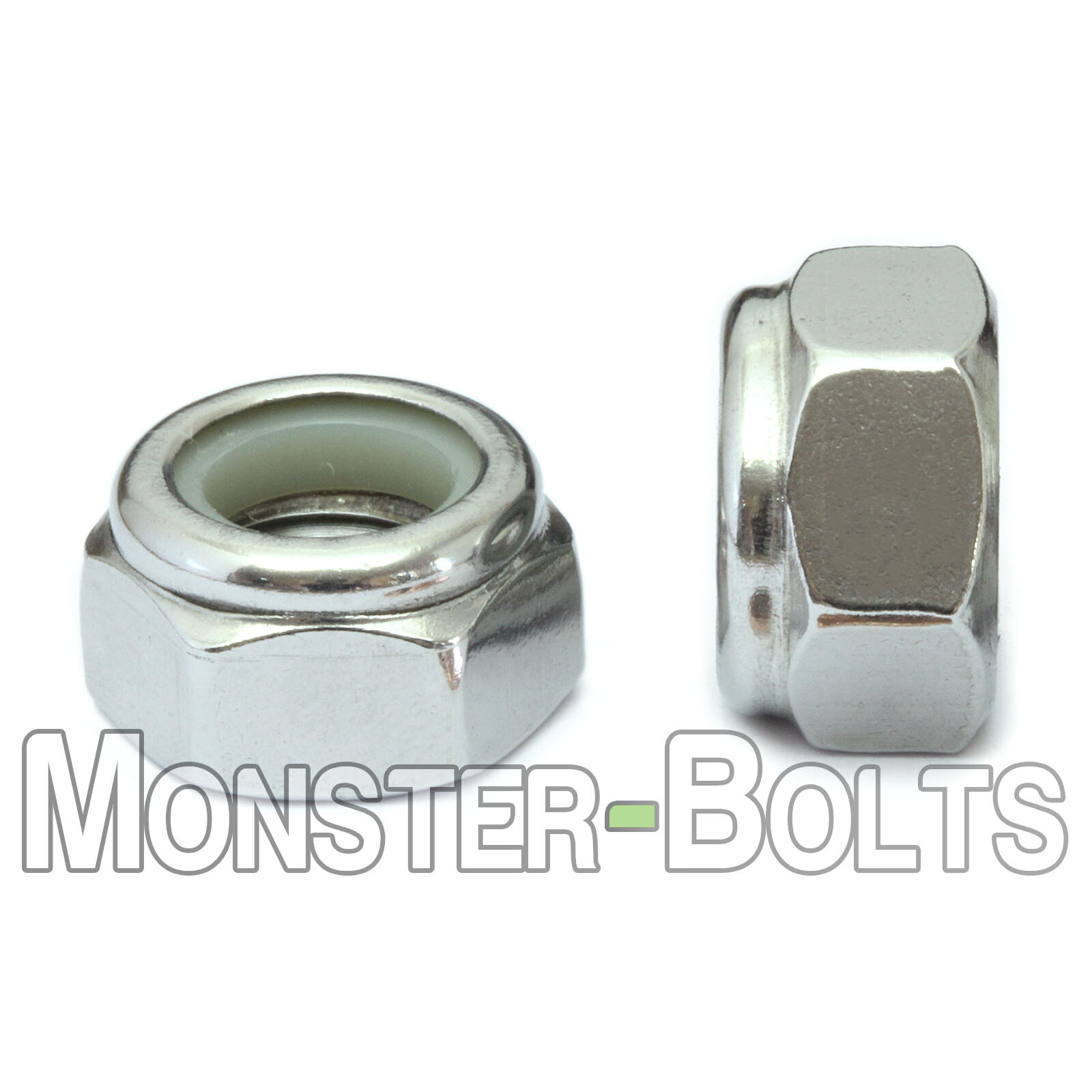 5/16"-18 Stainless Steel Nylon Insert Hex Lock Nut SAE, UNC Coarse, A2 / 18-8 gallery