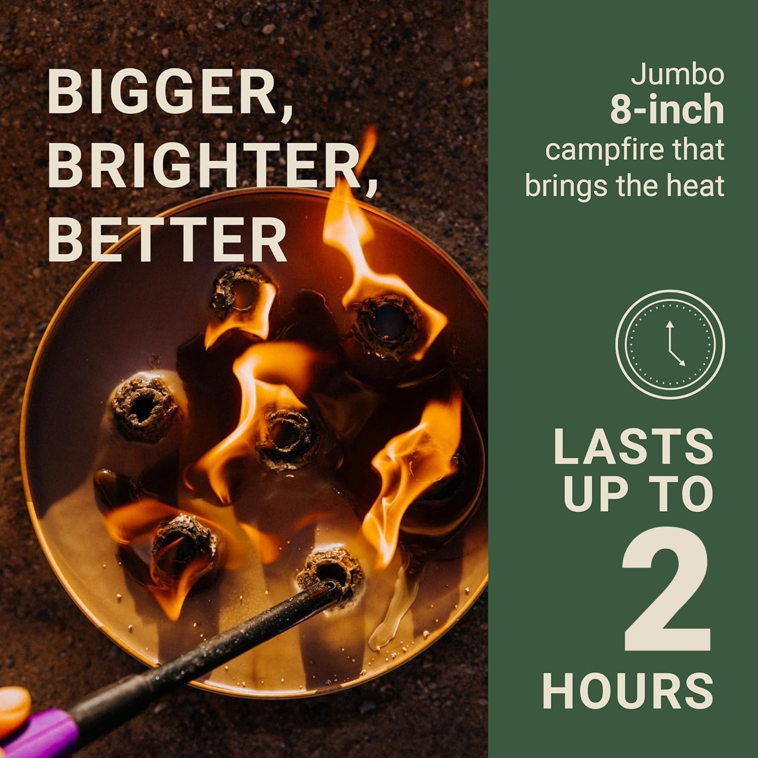 Radiate XL 8" Portable Campfire As Seen On Shark Tank - Up to 2 Hours of Burn... gallery