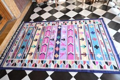Rugmoda Cotton Multicolor Geometric Animal Patta 5×8 ft Living Room Area Rug