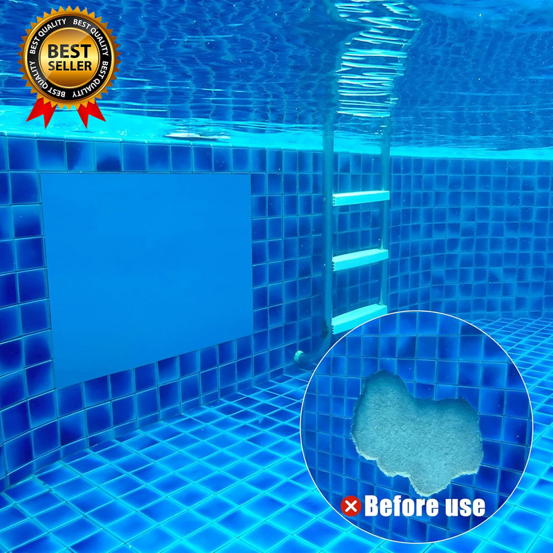 Extra Large Pool Liner Repair Patch 4X3Ft Self Adhesive Vinyl Pool Patch Rep... gallery