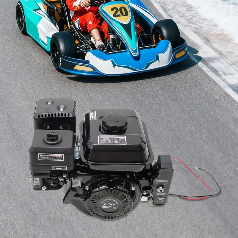 212cc 7.5 HP Electric Start Horizontal Engine Go Kart Gas Engine Motor 4-Stroke gallery