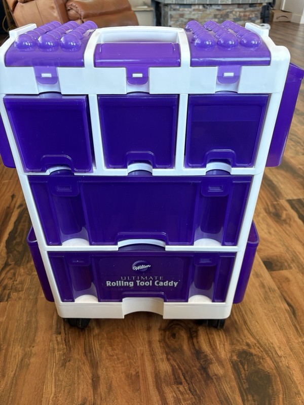 Wilton Ultimate Rolling Tool Caddy Cake Decorating Organizer gallery