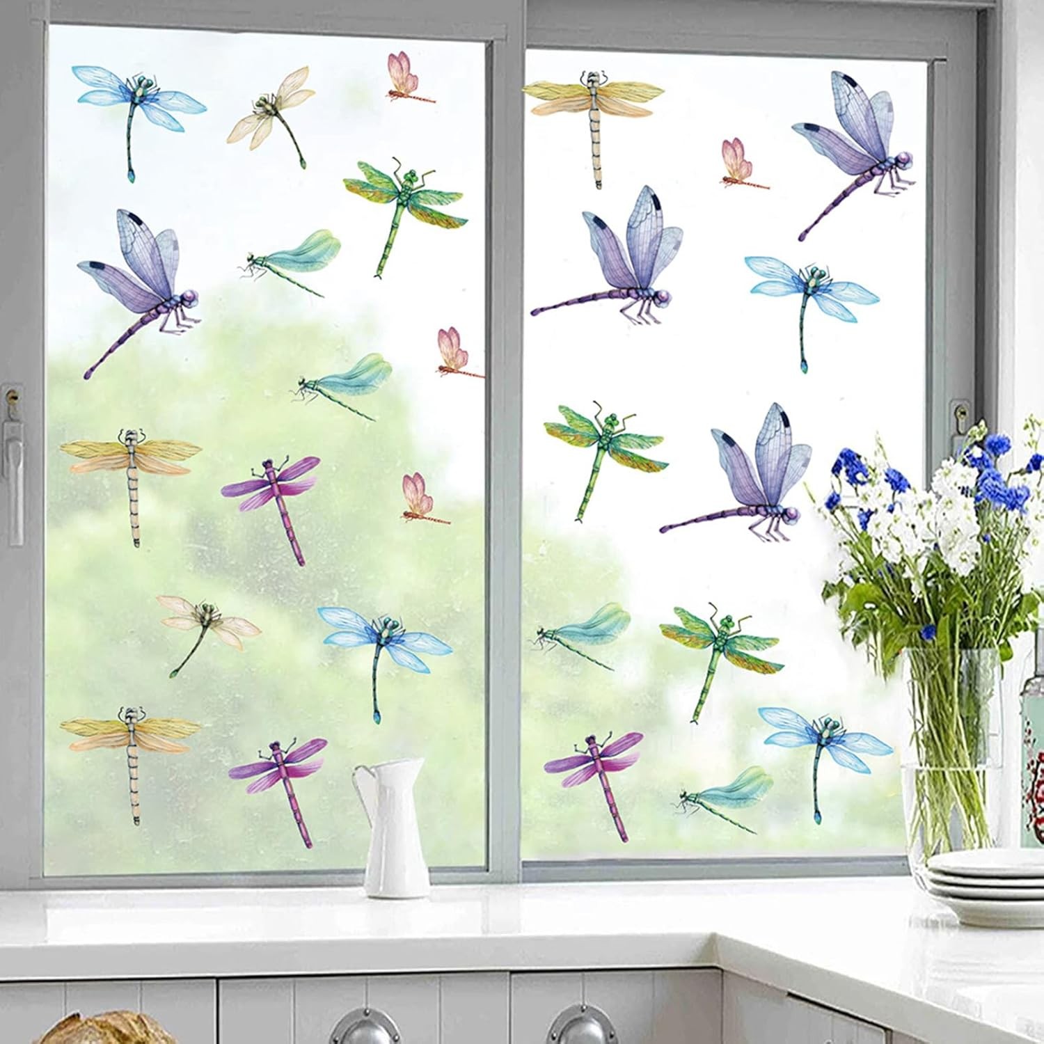 32 Pieces Dragonfly Window Clings Anti-Collision As the Pictures Shown gallery