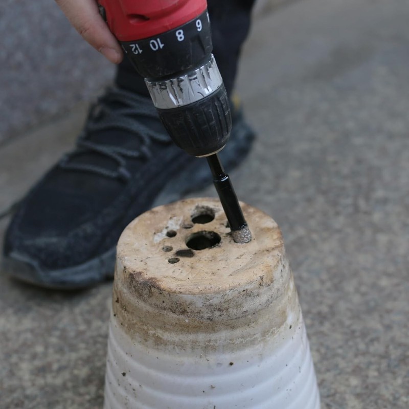 5x Diamond Core Drill Bits Dry Drilling Hole Saw 6/8/10/12/14mm for Ceramic Tile gallery